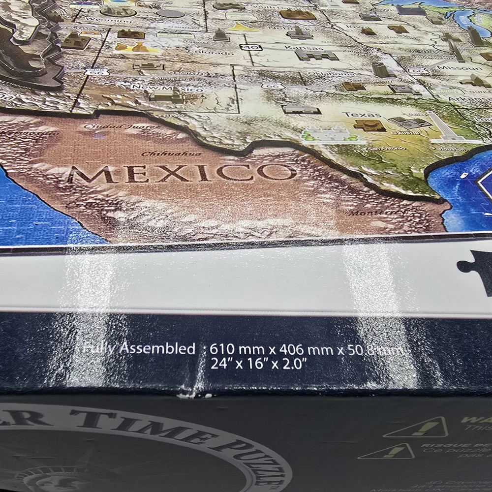NIB 4D Cityscape Time Puzzle The Country of USA 950+ Pieces, 24
